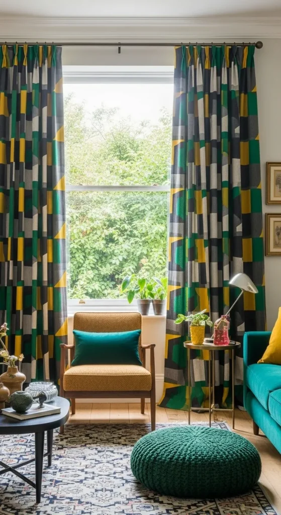 Bold-Patterned-Curtains