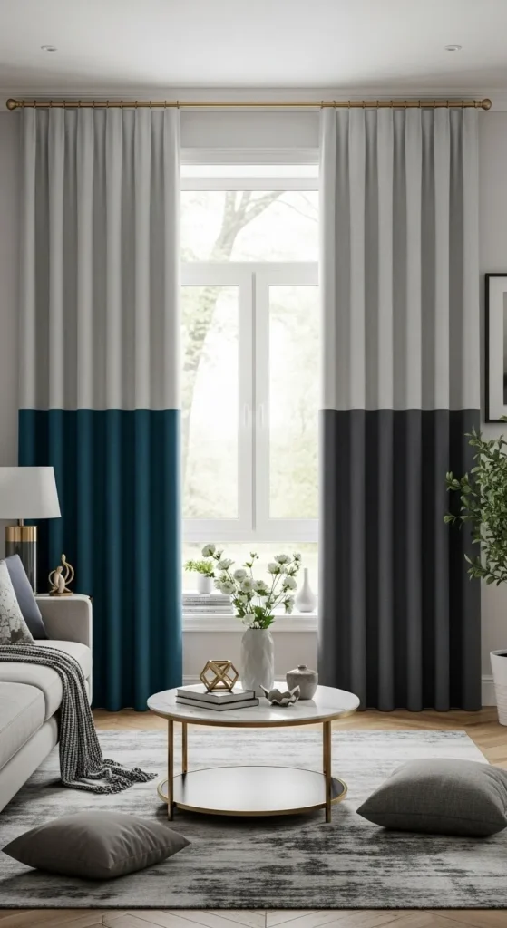 Two-Tone-Curtains