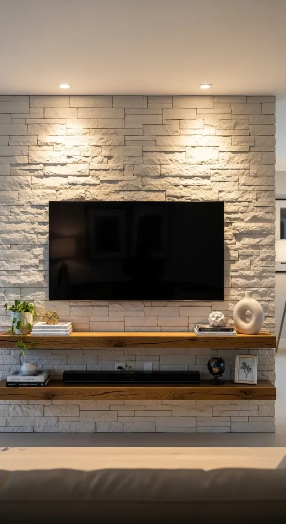 Stone-Accent-TV-Wall