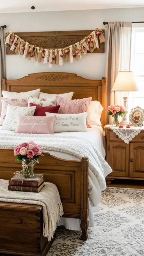 vintage-farmhouse-valentine-bedroom-with-wood-details
