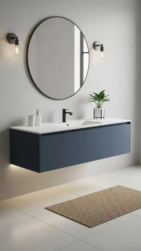 minimalist-navy-floating-vanity-design