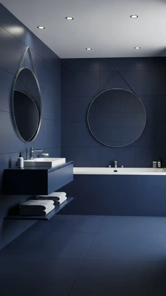 monochromatic-navy-from-floor-to-ceiling