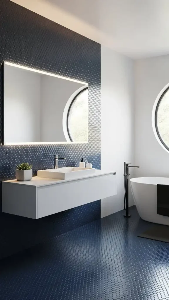 navy-penny-tiles-for-textural-interest