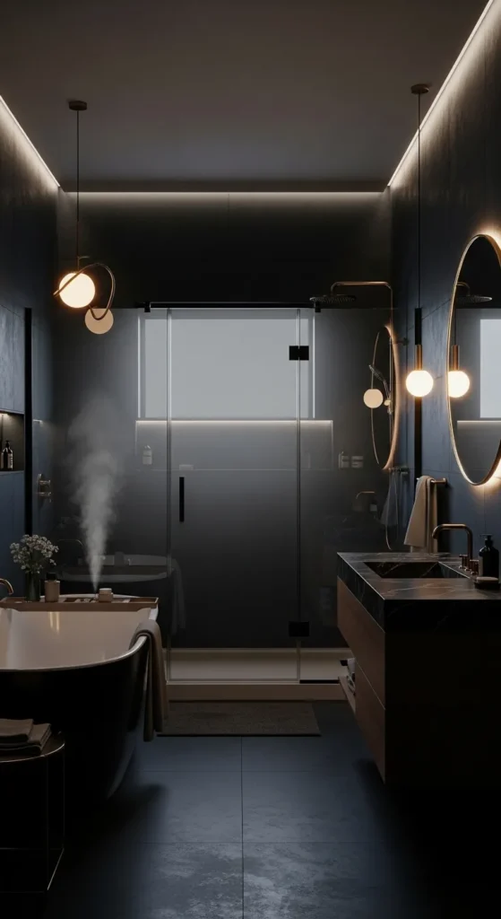 smoky-glass-shower-doors