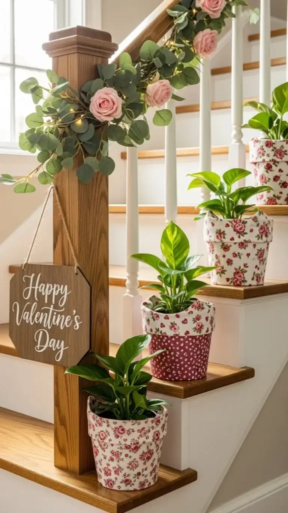 floral-linen-wrapped-pots