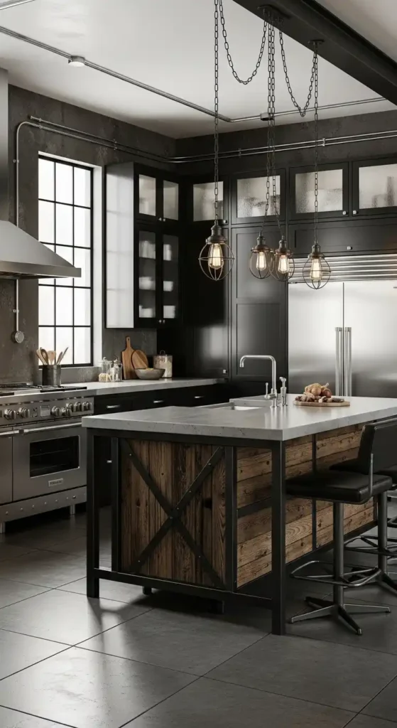 industrial-style-black-cabinets