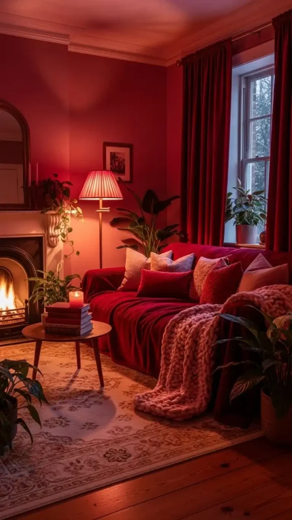 pink-red-cozy-room