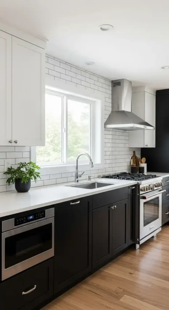 two-tone-black-and-white-cabinets