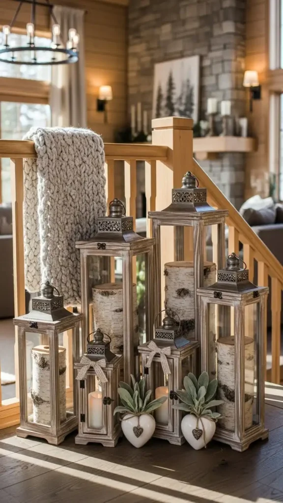 wooden-lanterns-with-birch-logs
