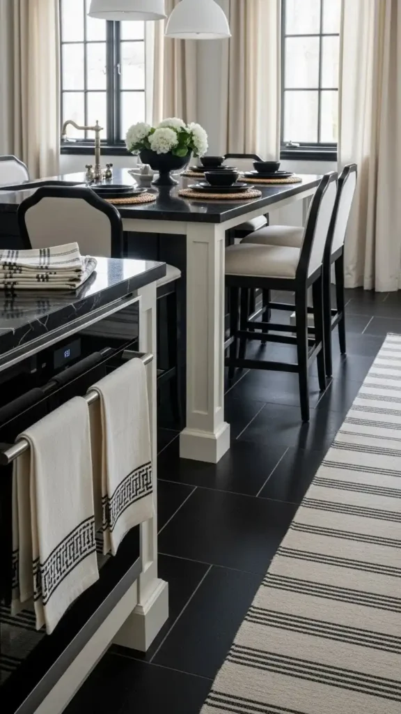 cream-and-black-textiles