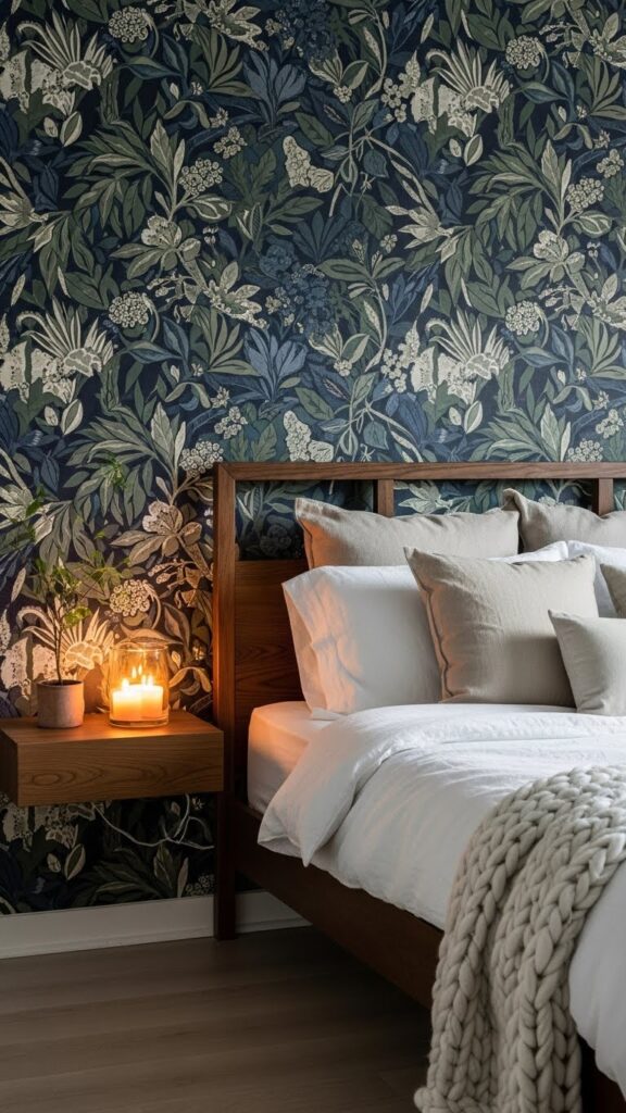 statement-wallpaper-behind-simple-open-frame