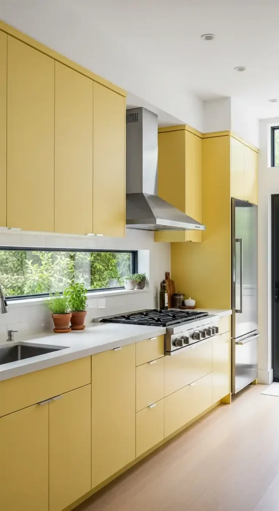 bright-modern-kitchen-with-butter-yellow-cabinets