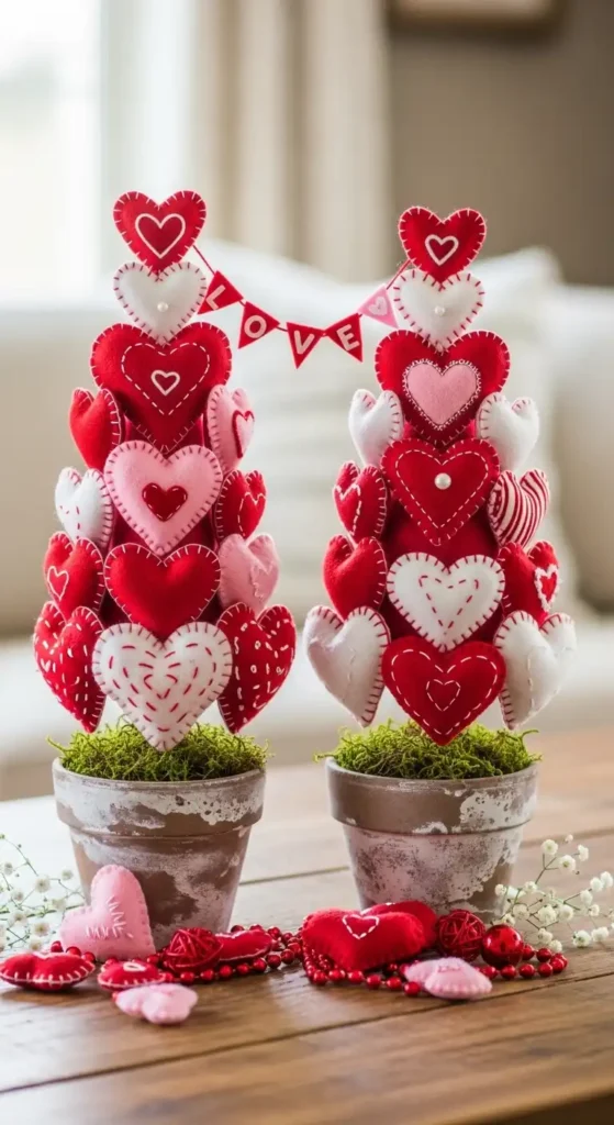 diy-felt-heart-valentines-day-trees