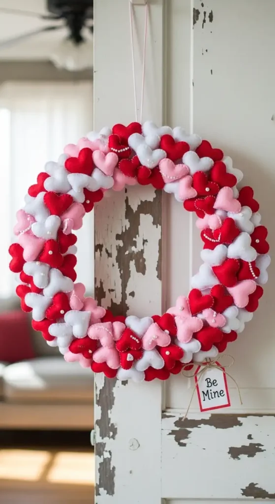 diy-felt-heart-wreath-for-valentines-day