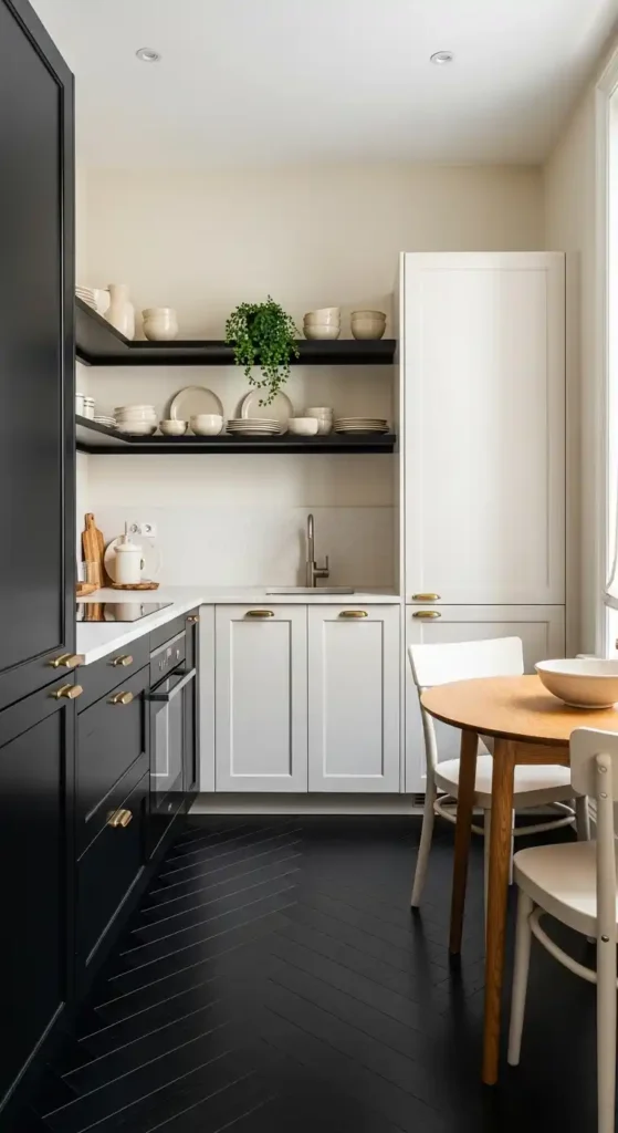 black-fluted-island-base