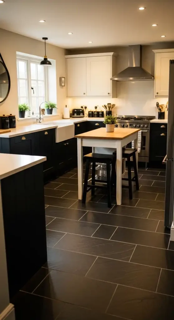 black-slate-floor-tiles