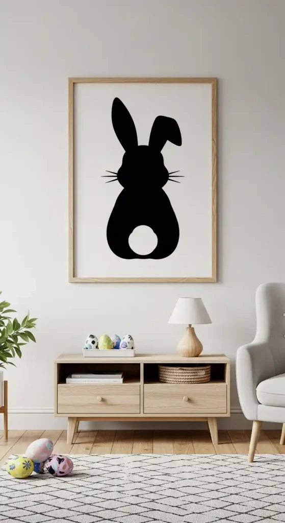 bunny-silhouette-wall-art