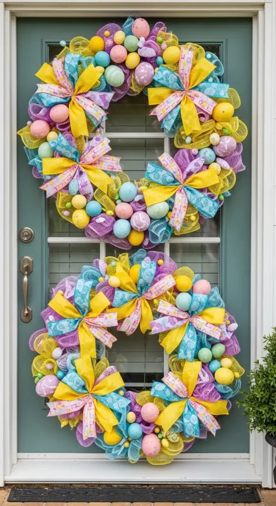 colorful-easter-wreaths