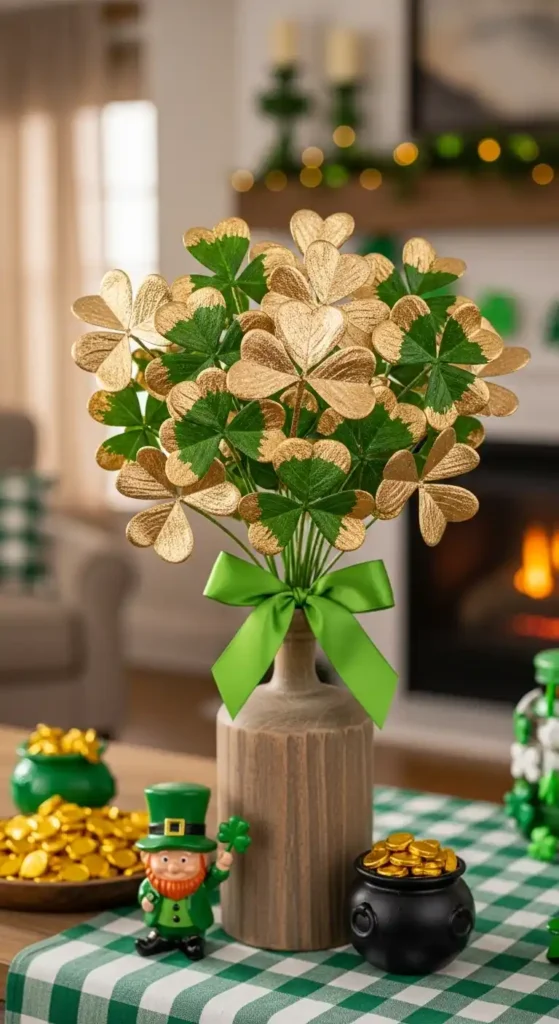 gold-dipped-shamrock-bouquets