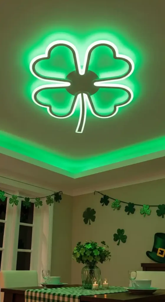 led-shamrock-ceiling-lights